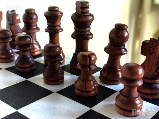 Стар Колекционерски Дървен Шах Кутия За Вино, снимка 5 - Други ценни предмети - 53137149