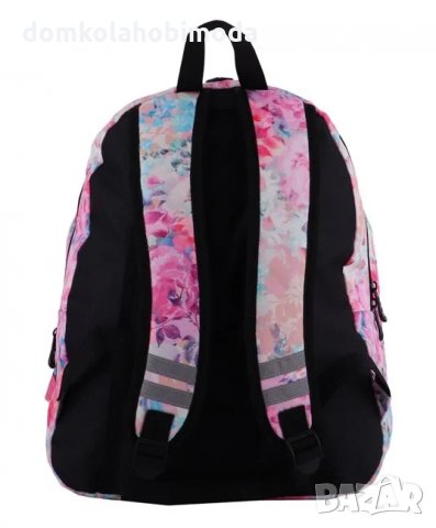 Раница с две прегради и два джоба, Меки презрамки, Подсилен гръб, 32x18x44 см,джоб за телефон с изхо, снимка 6 - Раници - 33888804