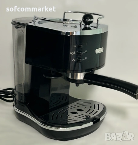 Еспресо машина DeLonghi Icona Vintage ECO 311.BK – Ретро стил + 6 м. ГАРАНЦИЯ, снимка 5 - Кафемашини - 54065954