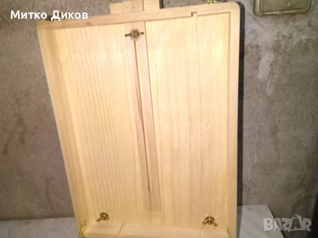 Дървено куфарче марково на Талентес за бои художници друго ново 36х27х8см Talentes, снимка 7 - Декорация за дома - 53129669