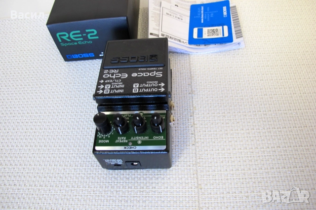 Boss Space Echo RE-2 - 32 bit китарен ефект в гаранция, снимка 3 - Китари - 52909356