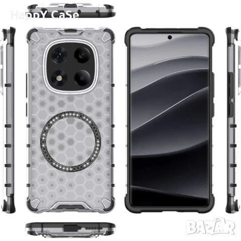 Xiaomi Redmi Note 14 Pro / 14 Pro+ / HONEYCOMB MAGSAFE Удароустойчив кейс гръб калъф, снимка 7 - Калъфи, кейсове - 50497616