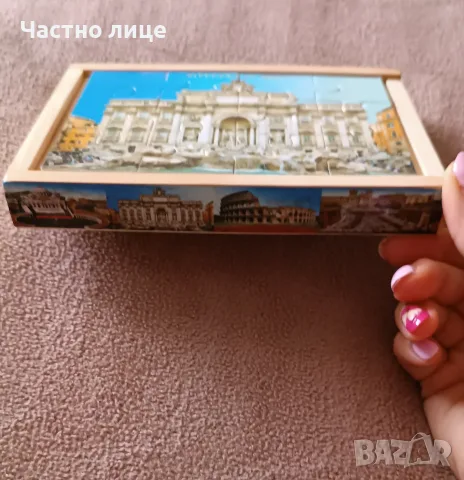 Дървени пъзели 4 в 1 - РИМ, снимка 3 - Игри и пъзели - 56459698