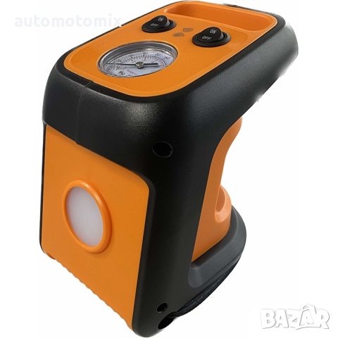 КОМПРЕСОР ЗА ГУМИ 3В1,С ЛАМПА И МАНОМЕТЪР НА 12V - 26037