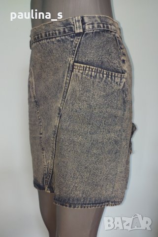 Дънкова пола с къдри, снимка 3 - Поли - 29858818