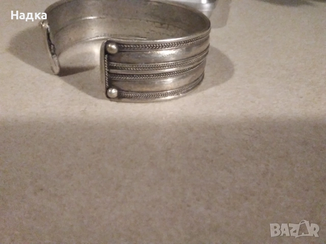 Дамска сребърна гривна, снимка 5 - Гривни - 52204319