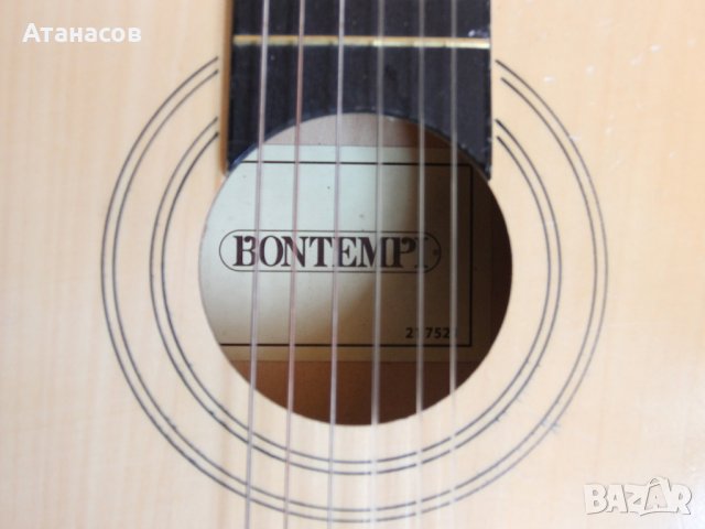 Bontempi -  Дървена китара 85 см - guitalele, снимка 3 - Струнни инструменти - 39725194