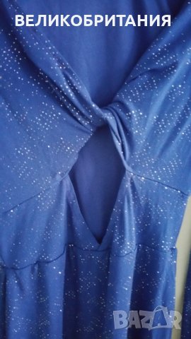 Дамска рокля лукс ,кралско синьо, на фирма Topshop   18 , снимка 8 - Рокли - 29455486