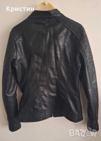 Дамско кожено яке, снимка 2 - Якета - 52333159