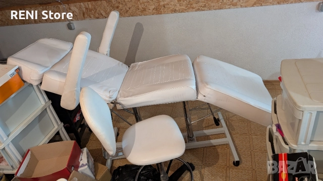 Козметичен стол с табуретка, снимка 1