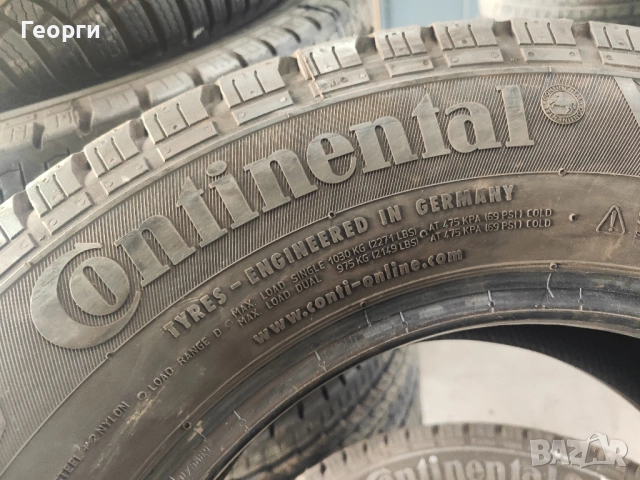 4бр.летни гуми 215/70/15C Continental, снимка 3 - Гуми и джанти - 52849963