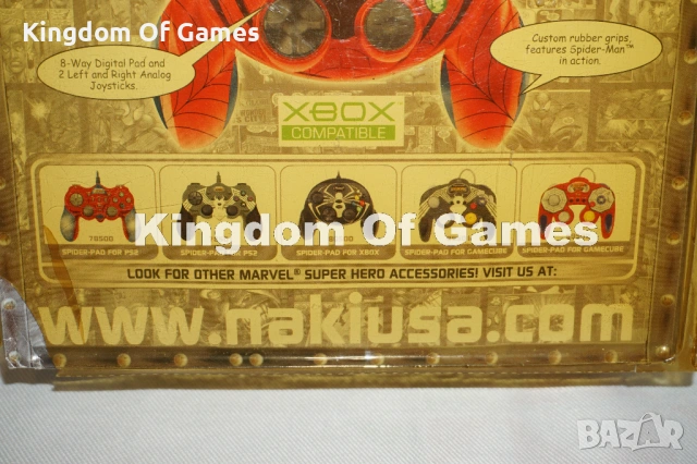 Чисто Нов Рядък Колекционерски Оригинален Контролер Naki Marvel Spider-Pad за XBOX, снимка 18 - Аксесоари - 54312134