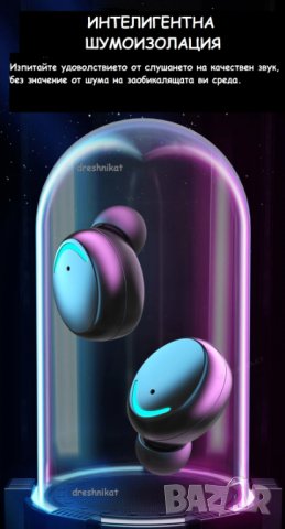 Новите противоводни IPX7 bluetooth слушалки TWS 2200 mAh, снимка 6 - Безжични слушалки - 31927726