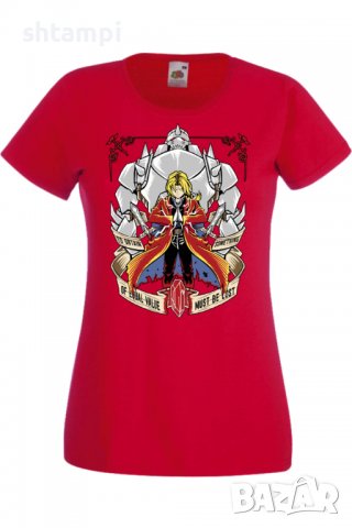 Дамска тениска Аниме Манга Fullmetal Alchemist Edward Elric,Анимация,игра,Празник,Повод., снимка 3 - Тениски - 38059434