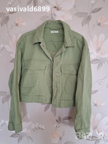 Ръчно рисувано дънково яке Into the mountains, снимка 4 - Якета - 42767676