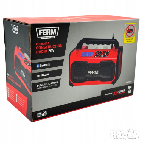 Строително радио Ferm Bluetooth, снимка 3 - Други инструменти - 44622844
