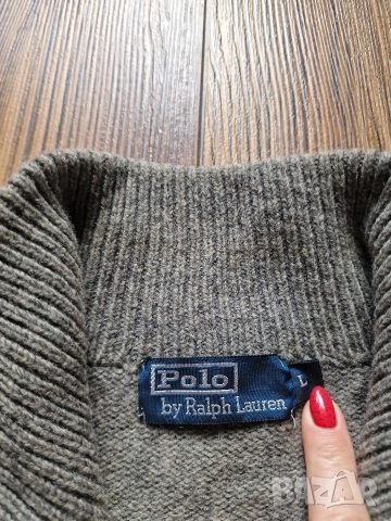 Страхотна мъжка вълнена жилетка POLO RALPH LAUREN размер L , снимка 6 - Пуловери - 52569336