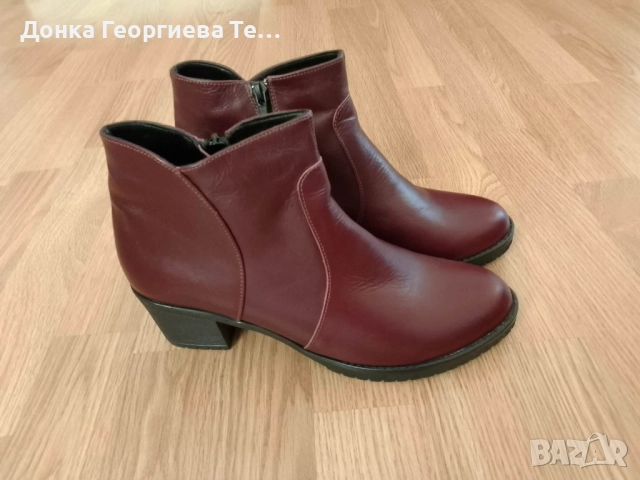 Дамски боти от естествена кожа номер 39., снимка 2 - Дамски боти - 52948995