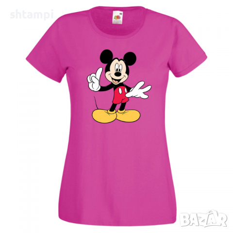 Дамска тениска Mickey Mouse 9 Мини Маус,Микки Маус.Подарък,Изненада,, снимка 7 - Тениски - 36526632