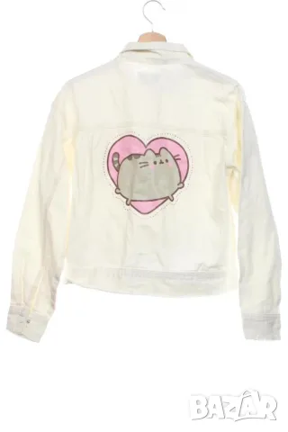 Ново, бяло дънково яке на Reserved, Pusheen, 164 см