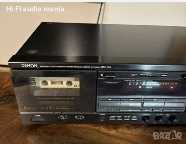 Продавам Двукасетен реверсен дек Denon DRW-850, снимка 5 - Декове - 54321130