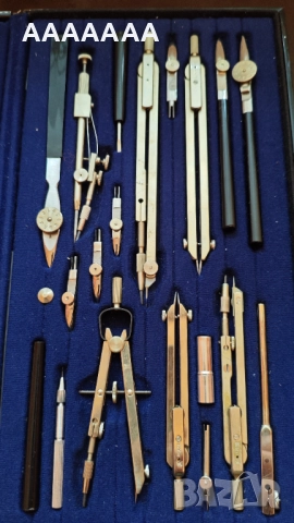 Комплект пергели и тушовки за чертане - немски RICHTER, снимка 2 - Ученически пособия, канцеларски материали - 52186816