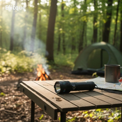 LED мощен фенер BL-707-TG – ярък фенер с Type-C зареждане, снимка 3 - Лед осветление - 53358933