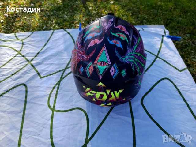 Кросова мото каска  FOX  61-62см.  XL , снимка 7 - Аксесоари и консумативи - 34971638