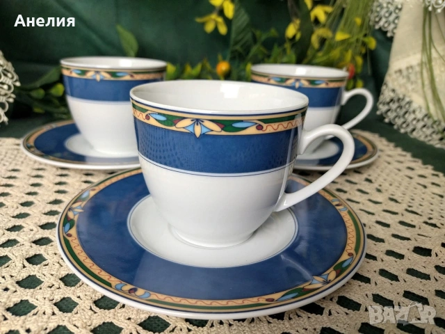 Winterling Bavaria дебел кобалтов кант , снимка 10 - Чинии - 54182441