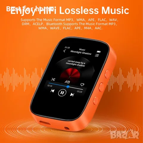 QNGEE Mp3 плейър с Bluetooth, снимка 5 - MP3 и MP4 плеъри - 47816405