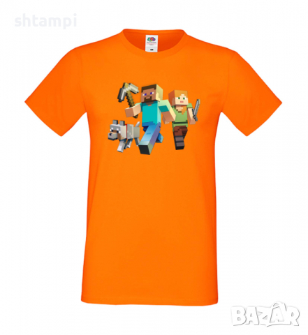 Мъжка тениска майнкрафт Minecraft 1,Minecraft,Игра,Забавление,подарък,Изненада,Рожден Ден., снимка 13 - Тениски - 36494957