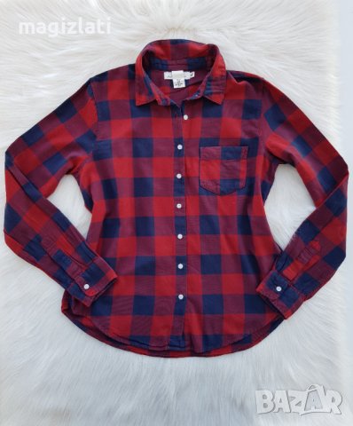 Карирана риза H&M размер М, снимка 4 - Ризи - 39002847