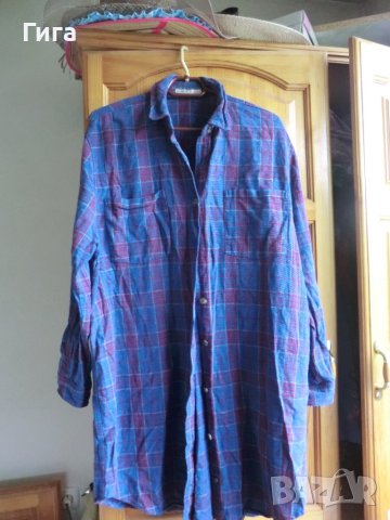 Дълга ленена риза PULL & BEAR