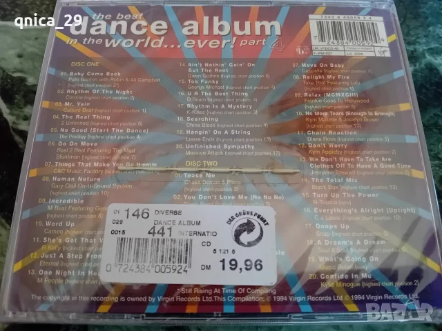 Диско хитове 80-90те години двоен cd Диск, снимка 2 - CD дискове - 56267035