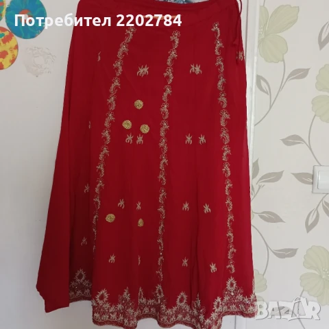 Индийска пола с шал, снимка 13 - Поли - 48651541