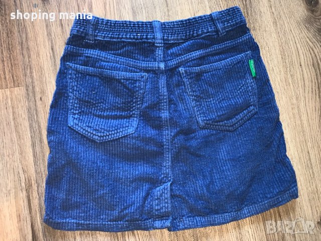 Бенетон Benetton джинсова пола, снимка 5 - Детски рокли и поли - 30137033