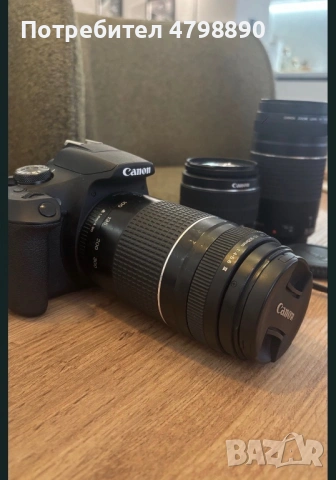 Canon 2000D с три обектива