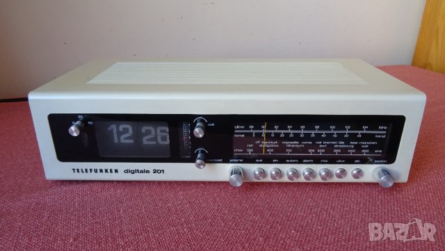 Vintage Telefunken Digitale 201,Clock Radio 1973-1978год, снимка 6 - Радиокасетофони, транзистори - 29801853
