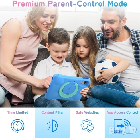 ЧИСТО НОВ ЗАПЕЧАТАН Детски Таблет UMIDIGI G5 Kids – 10.1", 128GB, 8GB RAM, SIM, Родителски Контрол, снимка 8 - Таблети - 54316554