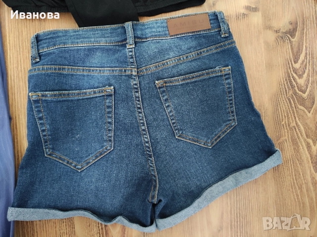 Лот от ново клинче С размер,къса блузка и къси дънки С размер , снимка 3 - Други - 51864184