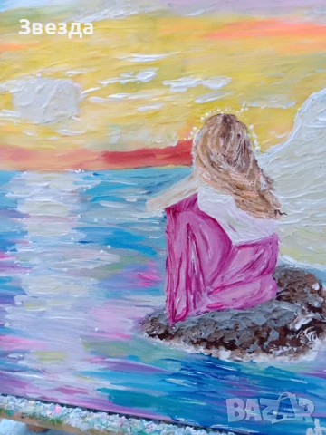 Картина Остров на спокойствието, снимка 3 - Картини - 51016405