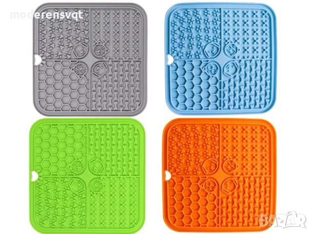 Силиконова подложка антистрес за безопасно хранене за домашни любимци 20см, снимка 6 - За кучета - 51921647