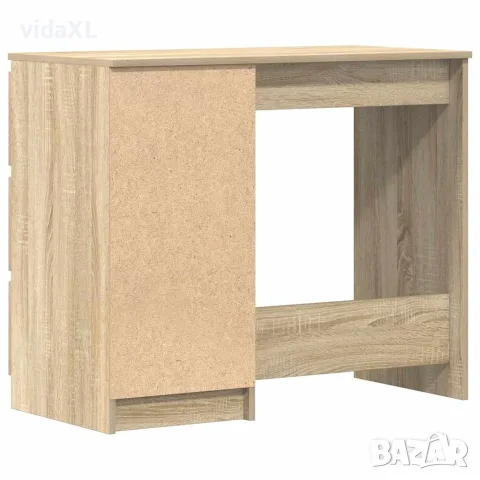 vidaXL Бюро, дъб сонома, 90x45x76 см, инженерно дърво, снимка 8 - Бюра - 56147769