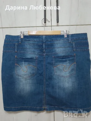 Макси дънкова пола, снимка 2 - Поли - 49956791