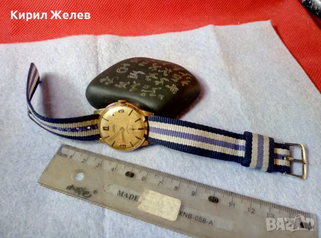 ANCRE GOUPILLES ANTIMAGNETIC Стар РЯДЪК ПОЗЛАТЕН МЕХАНИЧЕН НЕМСКИ РЪЧЕН ЧАСОВНИК РАБОТЕЩ 49568, снимка 8 - Антикварни и старинни предмети - 48442781