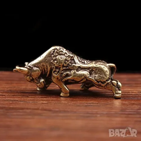 Мини статуетка на Бик бронз, снимка 5 - Декорация за дома - 50090888