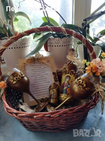 Ръчно Украсени Бутилки и чаши, снимка 3 - Други - 16565823