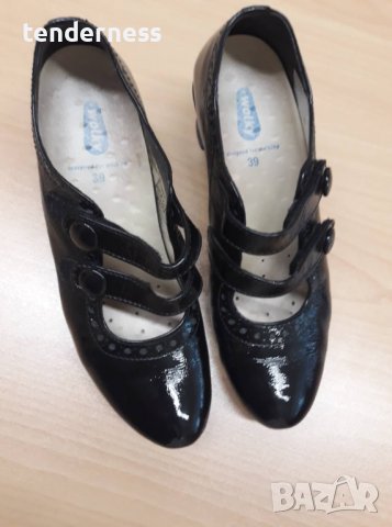 Оригинални, анатомични дамски обувки от естествен лак Wolky, снимка 4 - Дамски елегантни обувки - 37997890
