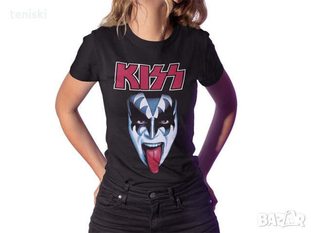 Дамски рок тениски KISS Модели.цветове и размери
