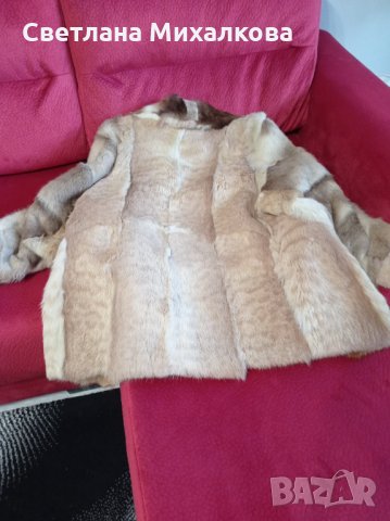 Дамско палто естествен косъм, снимка 4 - Палта, манта - 35620746